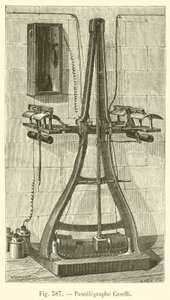 Puntelegraphe Caselli (gravyr) av French School