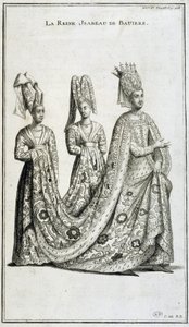 Drottning Isabeau (Isabella, Elizabeth) av Bayern (1371-1435) av French School