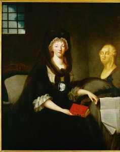 Drottning Marie Antoinette fängslad i Conciergeriet ... av French School
