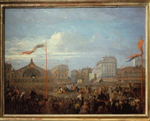 Drottning Victoria (1819-1901) Anländer till Gare de l