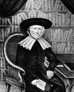 Rabbi Simon Cahn, president för Colmar Consistory, Alsace, Frankrike av French School