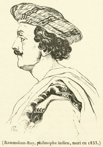 Rammohun-Roy, indisk filosof, dog 1833 (gravyr) av French School