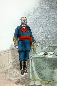 Raoul Rigault, ca 1872 (färg litho) av French School