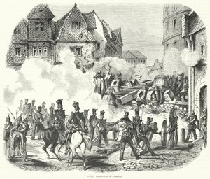 Uppror i Frankfurt, Tyskland, september 1848 av French School