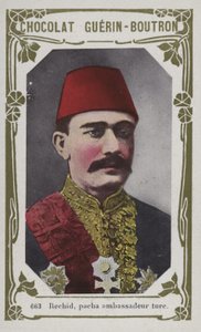 Reshid, Pasha turkisk ambassadör (färgad bild) av French School