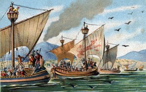 Återerövra östra Sicilien över araber: Roger de Hauteville erövrar Puglia och Kalabrien och aneantiserar den saracenska flottan i Palermo av French School