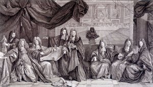 Återhämtning av Ludvig XIV, ca. 1689. av French School