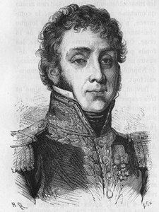 Remy Joseph Isidore Exelmans (eller Exelmans), marskalk och peer av Frankrike (1775-1852) - i "" The History of France"" av Henri Martin av French School