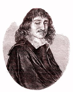 Rene Descartes, fransk fysiker, matematiker, filosof. 1865 (gravyr) av French School