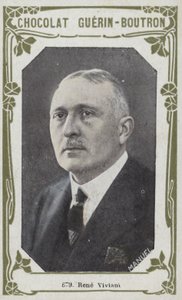 Rene Viviani (färgad bild) av French School