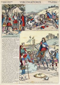 Representation av Vercingetorix (ca. 80-ca. 46 f.Kr.) krigare och gallisk ledare för Arvernes-stammen utvald av sitt folk för att leda kriget mot romarna” (Porträtt av Vercingetorix (82 f.Kr.-46 f.Kr.) hövding för Arverni-stammen, utvalt av sitt folk att l av French School