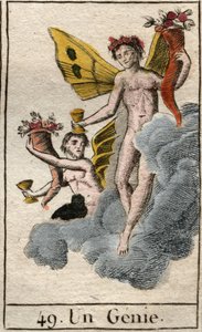 Representation av naturens geni. Från "Mythology of Youth" av Pierre Blanchard 1803. av French School