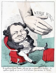 Republikanen Ernest Picard, den som levererar till den spanska regeringen de flyktiga republikanerna som tar Frankrikes land för ett land av frihet. av French School