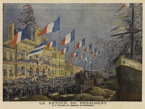 Frankrikes president Felix Faures återkomst från hans besök i Ryssland 1897 av French School
