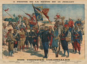 Recension av den 14 juli, Our Colonial Troops, illustration från 