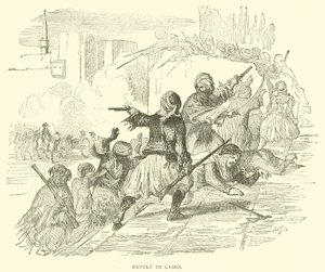 Revolt i Kairo (gravyr) av French School