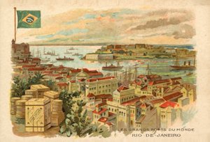 Rio de Janeiro, Brasilien (chromolitho) av French School