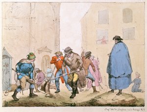 Vägsopare i Paris, ca 1820 av French School