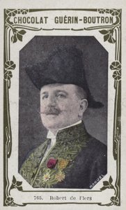 Robert de Flers (färgad bild) av French School