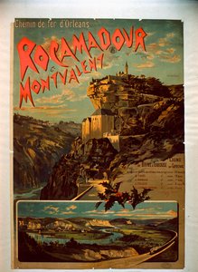 Rocamadour och Montvalent, c.1900 av French School