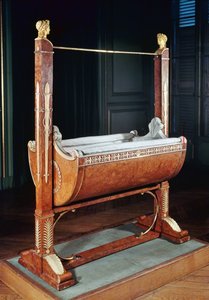 Gungande vagga för kungen av Rom, från Saint-Cloud, 1811-15 (almträ)