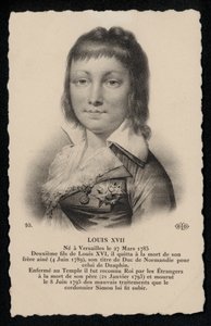 Roy Louis XVII (litho) av French School