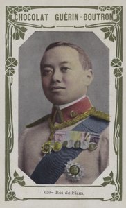Roi de Siam (färgad bild) av French School