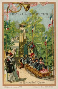 Berg-och dalbana (chromolitho) av French School