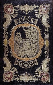 Omslag i romantisk stil till "Album des Voyages"" av French School