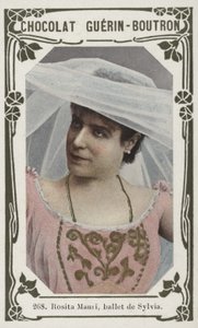 Rosita Mauri, ballet de Sylvia (färgad bild) av French School