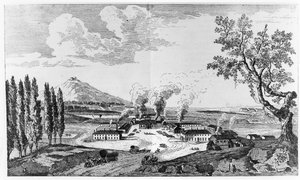Kungligt gjuteri i Le Creusot 1787 av French School