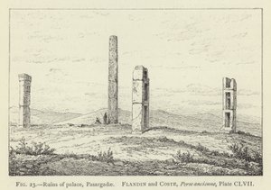 Ruinerna av palats, Pasargadae av French School