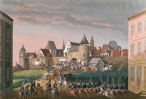 Rush av kejserliga trupper vid Hoscht, 28 augusti 1800 av French School