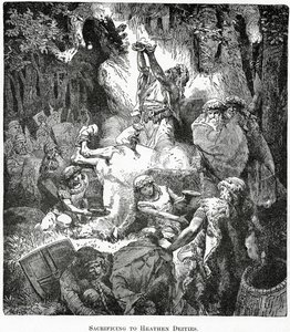 Offer till hedniska gudar, ca 1890 av French School