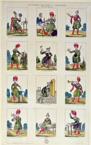 Saint-Simonian Women och deras yrken, c.1830 av French School