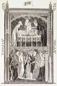 Saint Denis, från "Militärt och religiöst liv under medeltiden" av Paul Lacroix, publicerad i London ca 1880 av French School