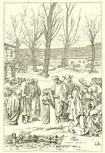 Saint Germain och Genevieve av French School