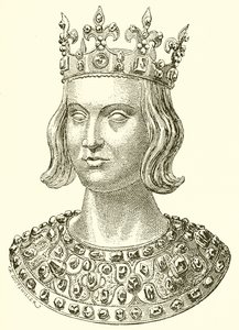 Saint Louis (från ett relikvieskrin) av French School
