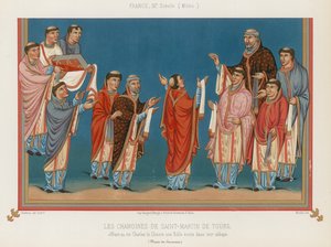 Saint Martin av Tours av French School