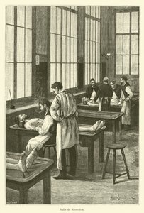 Rum för dissekering (gravyr) av French School