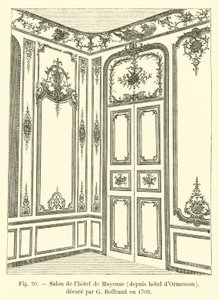 Vardagsrummet på Hotel de Mayenne, från Hotel d