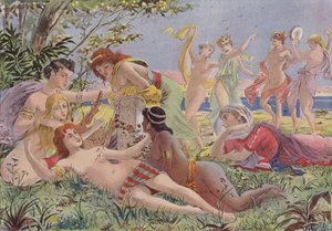 Sapho på Lesbos av French School