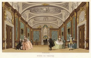 Scene de teater av French School