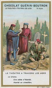 Scen från Hamlet, av William Shakespeare av French School