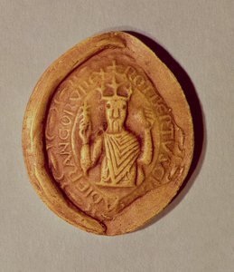 Sigill av Robert II (c.970-1031) den fromme, 997 AD av French School