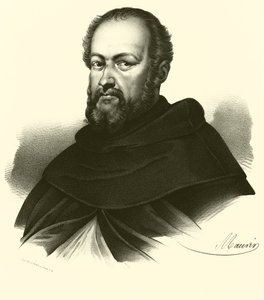 Sebastiano del Piombo, porträtt (gravyr) av French School