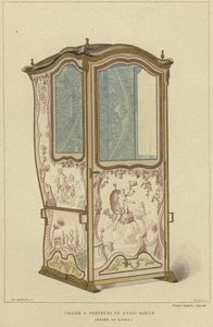 Sedan stol, 1700-tal av French School