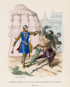 Vapensheriff som arresterar en plundrare, 1290-1330 av French School