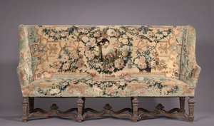 Soffa, tillverkare Savonnerie Factory, före 1717 av French School