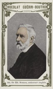 Sir Edmund Monson, engelsk ambassadör (färgat foto) av French School